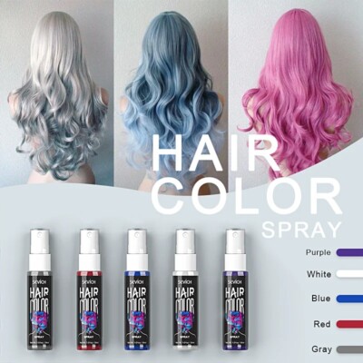 Sevich 30ml Temporäre Haarfarbe Spray DIY Haarfarbe Flüssig Waschbar 5 Farben Eine