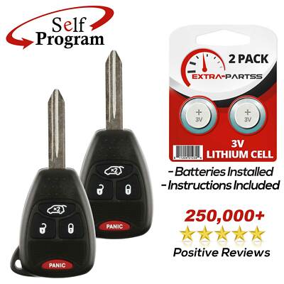 2 For 2008 2009 2010 2011 2012 2013 2014 Dodge Avenger Keyless Entry Key Remote
