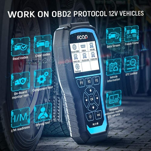 FCAR F506 Pro HD Truck OBD2 Scanner DPF Oil Reset Code Reader Diagnostic Tool - Picture 7 of 8