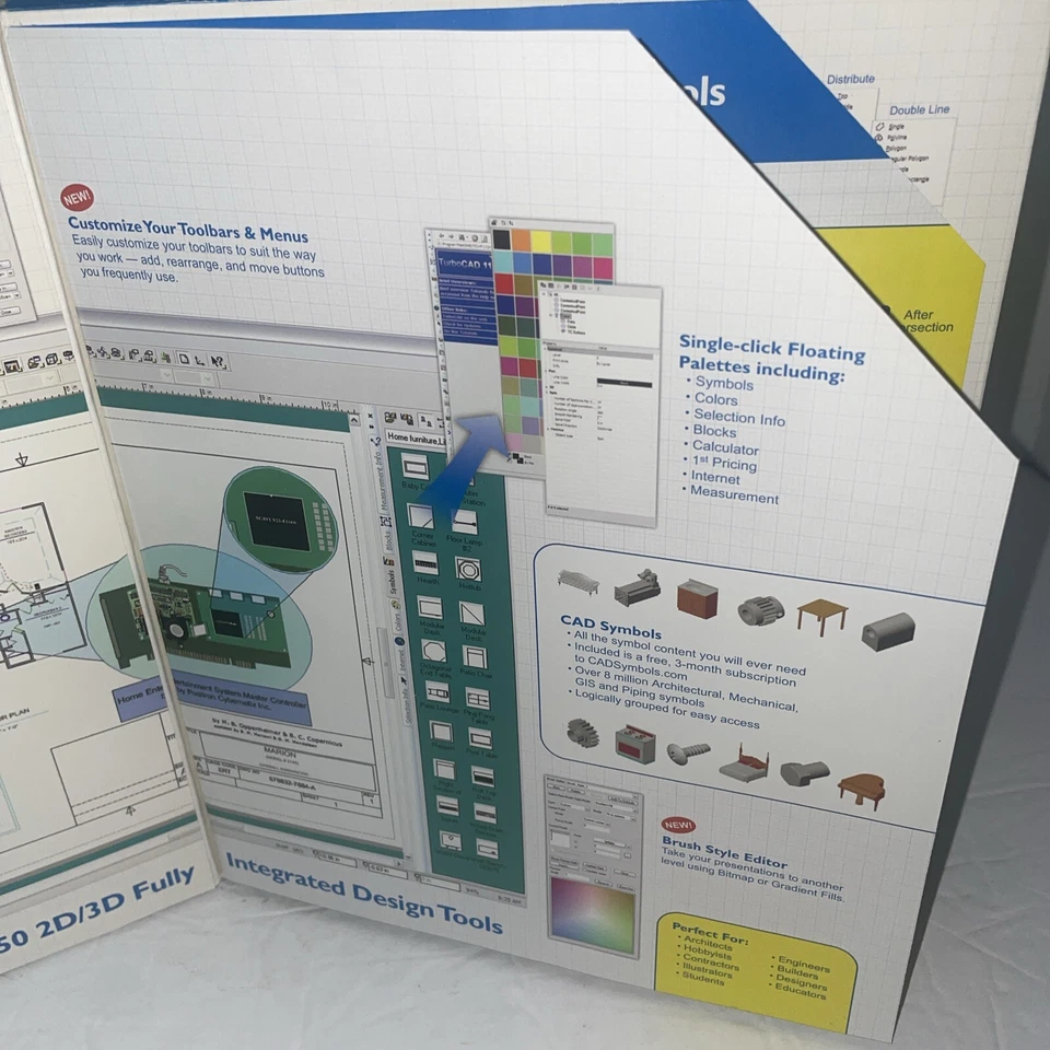 Turbo CAD Deluxe Version 11 windows 2000x Powerfull 2D&3D CAD - Image 4 of 4