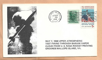UPPER ATMOSPHERIC TEST FIRING APR 27,1968 WALLOPS SARZIN SPACE