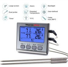 Cooking Digital Thermometer Meat Large LCD Backlight Food Grill Kitchen Oven BBQ