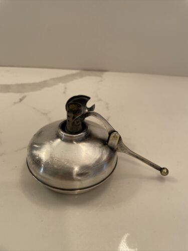 vintage silver plate kerosene table Lamp/ light - Picture 1 of 7