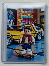 Marty Mcfly Limited Edition Artist Signed "The Minifigure" Trading Card 3/10