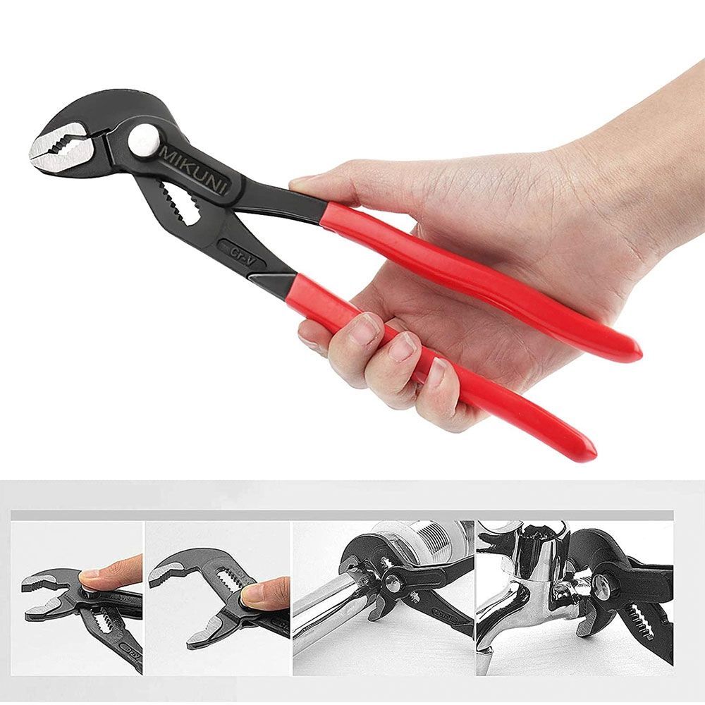 Adjustable Plumbing Pipe Wrench Multi Grip Groove Slip Joint Water Pump