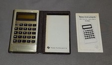 Vintage Texas Instruments TI-1750 Pocket Calculator With Case