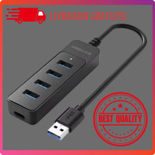 Multiprise USB Hub 3.0 Usb 4 Ports Prise Ordinateur et console