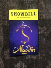 ALADDIN THE MUSICAL SHOWBILL PLAYBILL NYC CAST NEW AMSTERDAM THEATRE 2016