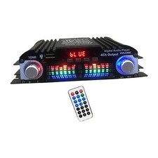 HiFi Stereo Power Amplifier Portable Audio Receiver for Bar Home Theater Car