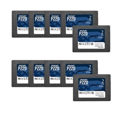 Patriot P220 128G 256G 512GB 1TB 2TB 2.5'' SATA3 6GB/s Internal SSD 10PK BULK Lot