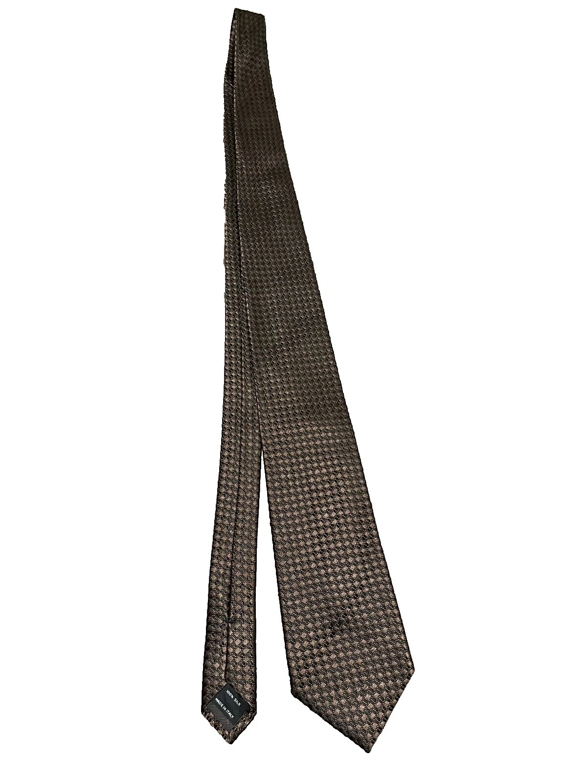 Tom Ford Brown Geometric Ties for Men