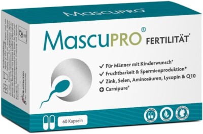 MascuPRO Fertilität Mann | vegan | Fruchtbarkeit + Spermienproduktion | 60 
