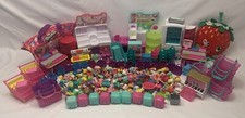 Shopkins Large Lot, Multiple Seasons, Plush, Purse, Baskets, Shoes, Grocery