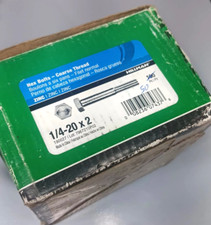 Lot of 50, 1/4-20 x 2" Hex Bolt Zinc Plated Cap Screw Coarse Thread