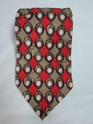 Men's Neck Tie Nordstrom Nicole Miller 1997 Baseball Glove 100
