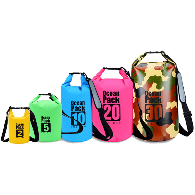 Sac étanche 30L Orange - Sac à Dos Imperméable - Pour Kayak, Camping, Sports Nautiques - Bandoulière Réglable