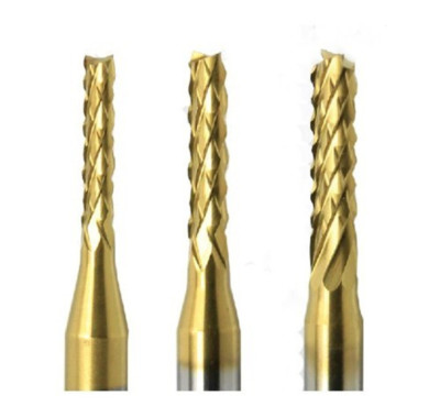 10 Titanium Coat Carbide 0.6mm-1.5mm Schaftfräser -Stich-Spitzen CNC Frässtifte