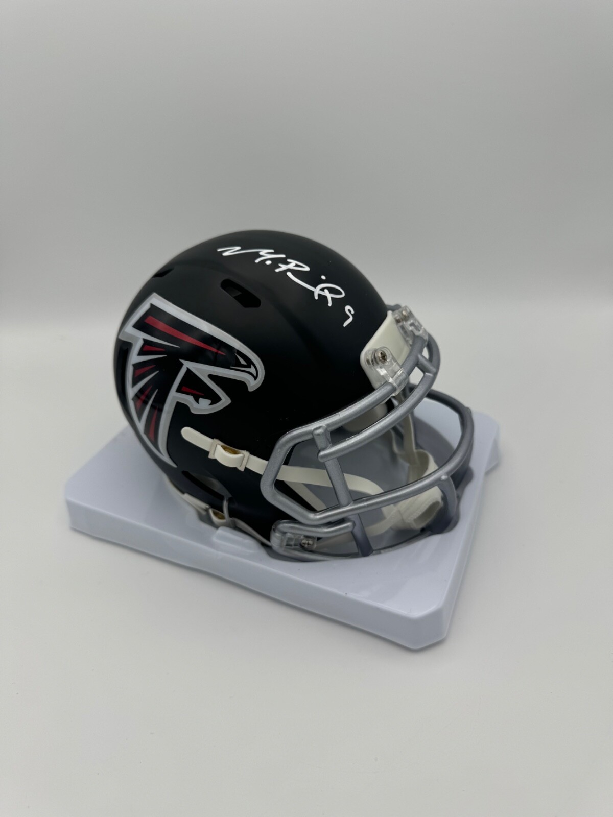 Michael Penix Jr. Atlanta Falcons Autographed Speed Mini Helmet COA HOLOGRAM