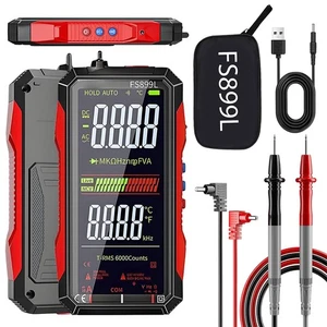 USB Multimètre numérique rechargeable, 2026 Mise à jour Fs899l Multimètre, Automat
