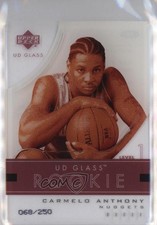 2003-04 UD Glass Rookie 68/250 Carmelo Anthony #98 HOF 3zh