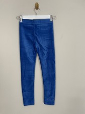Crewcuts Gabrielle Leggings Elastic corduroy corrugated Blue velvet NWT Size 8