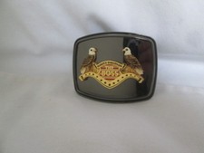 Rare Vintage 1978 Harley Davidson - The Boss - Belt Buckle Two Eagles  Raintree