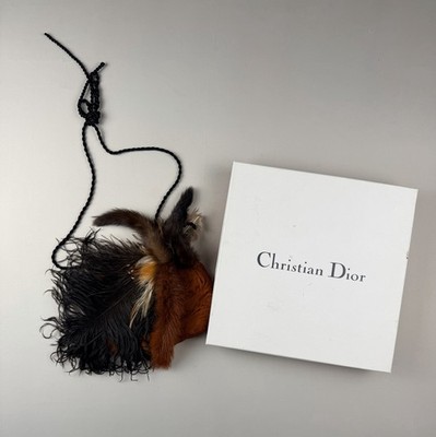 Christian Dior Handtasche Vintage, untypische Federn