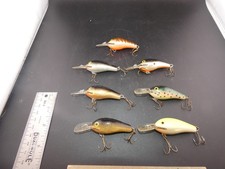VINTAGE Rapala Fat Rap FR5 Crankbait Fishing Lures Lot of 7
