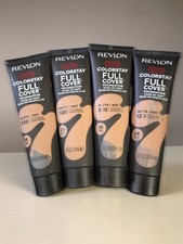 4X Revlon Colorstay Full Cover Foundation 24HRS Matte 320 TRUE BEIGE 1 oz ea NEW