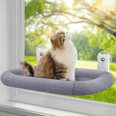 Large Cat Window Habitat with Padded Cordless Cat Hammock