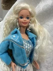 Western Stampin Barbie Doll Mattel Box Wear Glitter Boots Vintage EUC