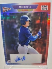 2026 Leaf Pro Set Mike Sirota Auto 1/1 Red White & Blue PriM Prospects 