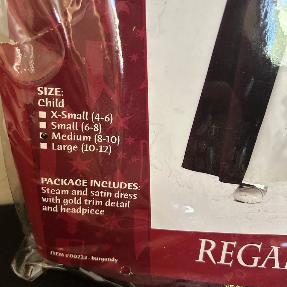 Disfraz California Regal Princesa Borgoña y Dorado Halloween Atuendo Renacimiento Foto 4 de 4