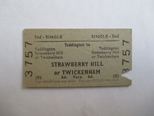 BTC Teddington to Strawberry Hill or Twickenham 2nd Single Ticket 3757 *SALE*