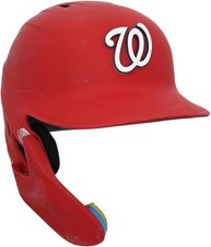 CJ Abrams Nationals GU #5 Batting Helmet vs Phillies 3/27 and Dodgers 4/9/2025