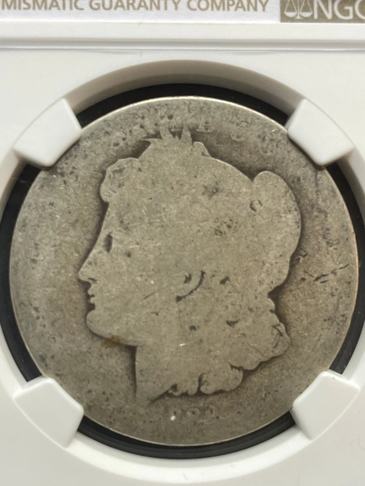 1889-O Morgan Dollar Poor 1 PO 01 Green CAC Scarce Low Population Collectible  - Image 2 of 4