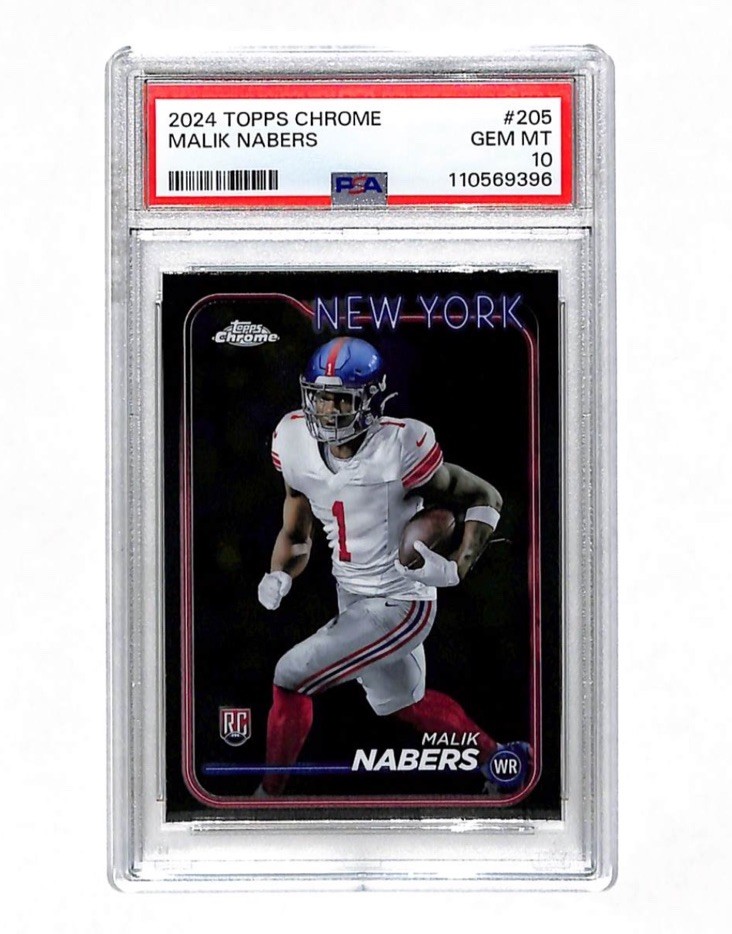 Malik Nabers Topps Chrome #205 Base