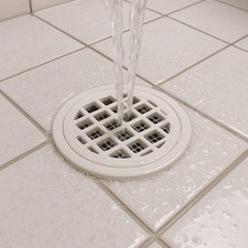 Shower Base Pan with Center Drain White Replacement