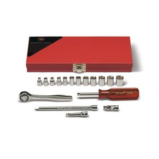 Wright Tool 221 1/4 Drive 17 Piece 6 Point St...