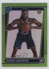 2021 Panini Donruss Optic Rated Rookie Lime Green Prizm /149 Isaiah Jackson ne1