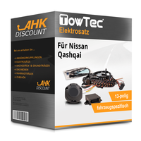 für Nissan Qashqai 10.2018-04.2019 Towtec E-Satz 13Polig Fahrzeugspezifisch