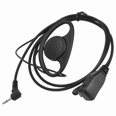 Walkie Talkie Earpiece Electroplating Process 1 Pin 2.5mm Two Way Radio Hea CKHF