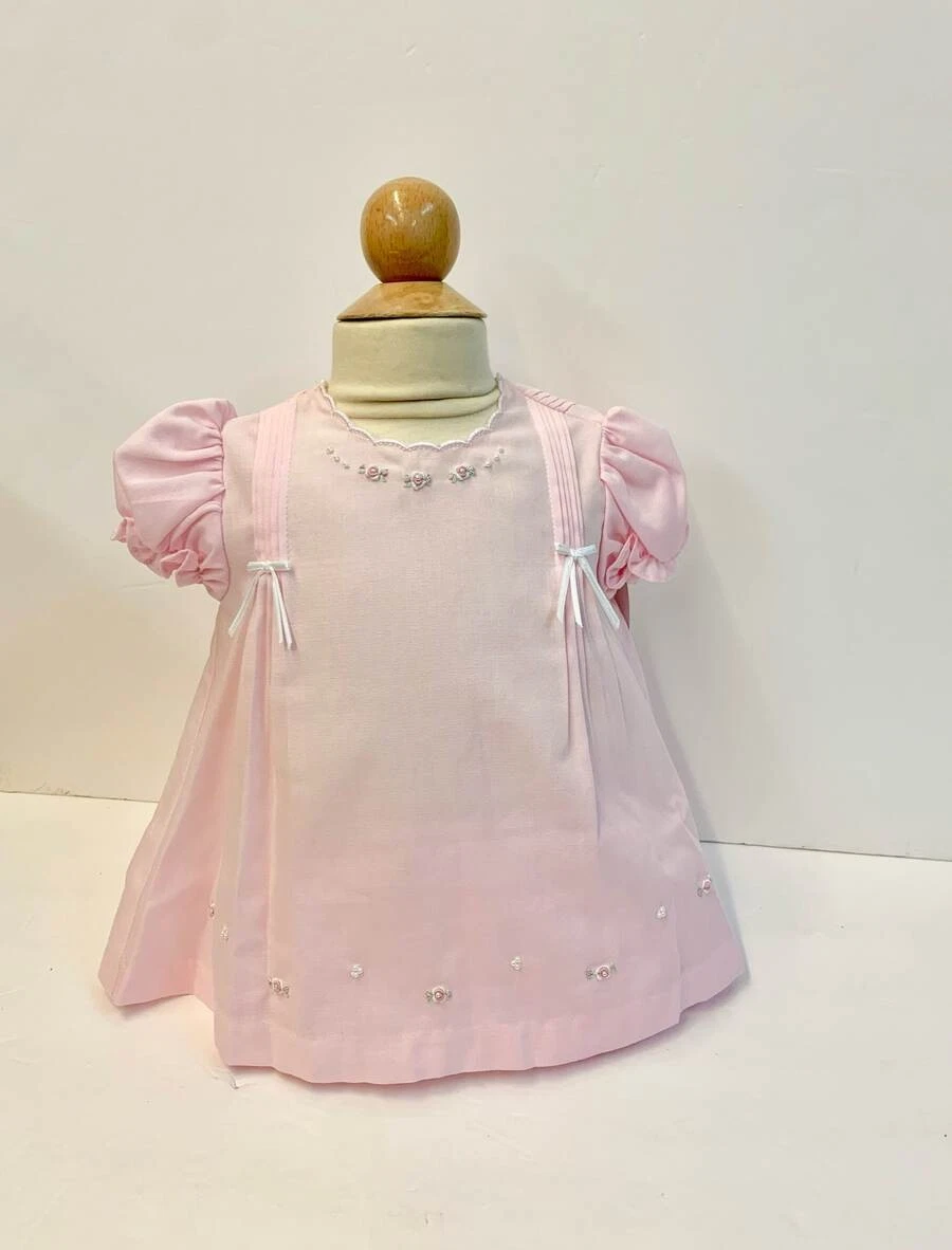 Will'beth Newborn Preemie Baby Girl Infant Pink Diaper Set Pearls NWT