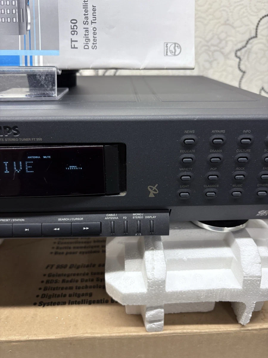 Philips FT950 Digital Sintetizado Estéreo RDS Sintonizador Serie 900 Radio HighEnd EMBALAJE ORIGINAL✅