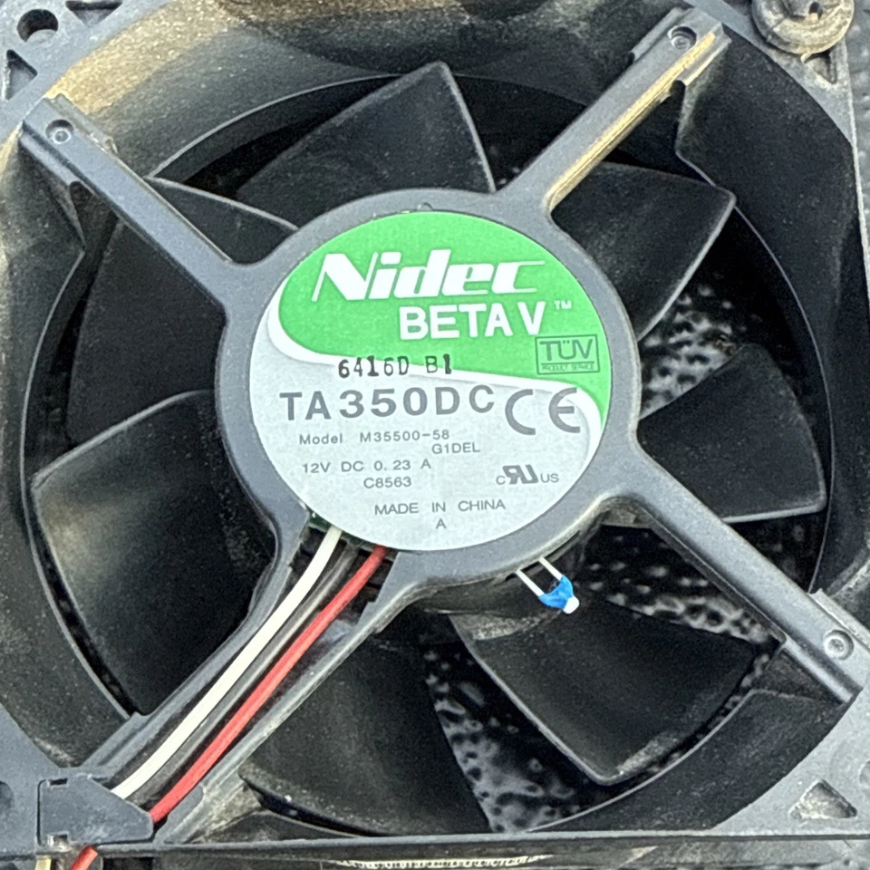 Nidec BETA V TA 350DC M35500-58 G1DEL DC 12V 0.23A C8563 3-PIN - Image 2 of 4