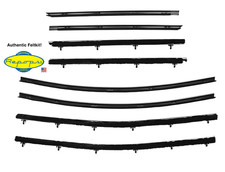 1969 Olds Cutlass 4-door Sedan Door Window Felt Fuzzies Rubber Seal 8 Pc Kit