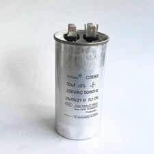 CBB65 Air Conditioner Motor Run Capacitor 50mfd 50uf 250VAC Round Metallized