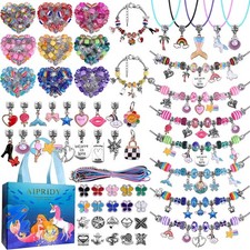 150-Piece Creative Jewelry Set for Girls - Easy DIY Unicorn and Mermaid Kit 