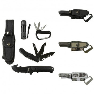 Messerset LED Lampe Messer Taschenmesser Werkzeug Multitool Outdoor 5teilig NEU