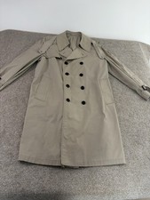 Vintage London Fog Maincoats Trench Coat Mens 44 Beige Double Breasted Raincoat